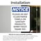 Signmission Please Do Not Flush Paper Towels, 3.5 in W x Rectangle, Vinyl Decal OS-2PACK-NS-D-35-V-17382 - alternate 4